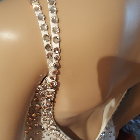 CD Greene Swarovski Crystal White dress 4 - Picture 6 of 7